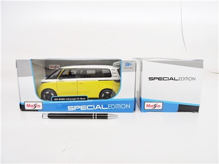 *MAISTO AUTO metal. Volkswagen ID. Buzz żółty