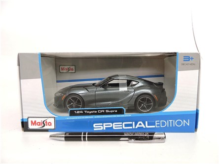 *MAISTO AUTO metal., 1:24, Toyota GR Supra, szary