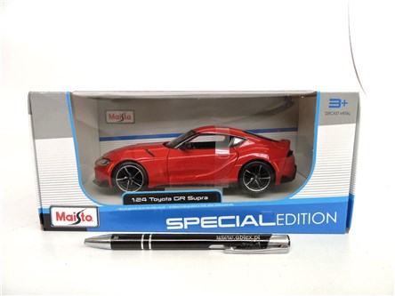 *MAISTO AUTO metal., 1:24, Toyota GR Supra, czer.