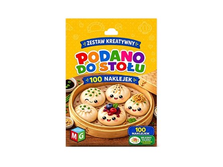 ZESTAW KREATYWNY Z NAKLEJKAMI - PODANO DO STOŁU