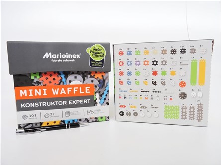 *KLOCKI WAFLE mini, 301 el. konstruktor, 3+