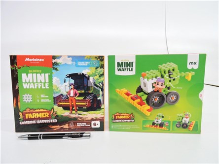 *KLOCKI WAFLE mini, FARMER, kombajn 50 el.
