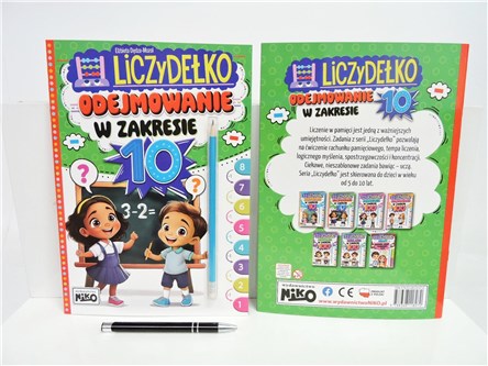 KSIĄŻ. Liczydełko - odejmowanie w zakresie 10