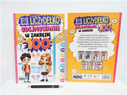 KSIĄŻ. Liczydełko - odejmowanie w zakresie 100