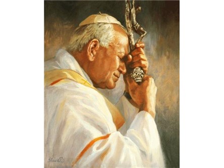 MOZAIKA d. DIAMENTOWA, 40x30 cm, Papież