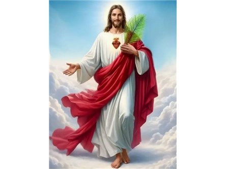 *MALOWANIE po nr. 40x50 cm, Jezus w Niebie