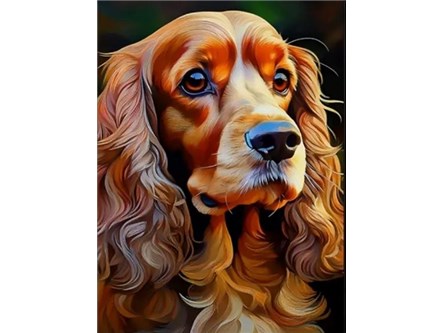 *MALOWANIE po nr. 40x50 cm, Pies Cocker Spaniel
