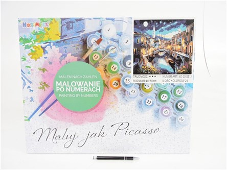 MALOWANIE po nr., 40x50 cm, Wenecja nocą
