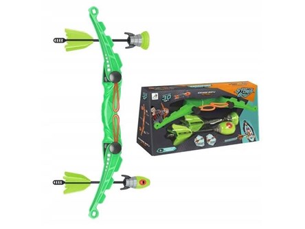 ŁUK SZTURMOWY MINI + 2 STRZAŁY zielony kart.