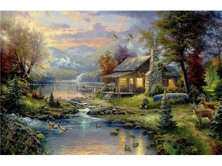 MOZAIKA d. DIAMENTOWA, 40x30 cm, Chata górska