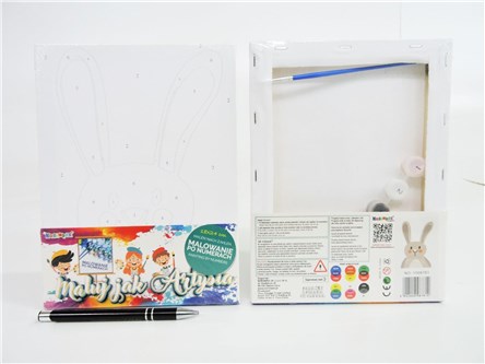 MALOWANIE po nr. 18x24 cm, królik,  fol