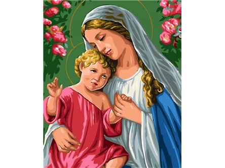 *MALOWANIE po nr. 40x50 cm, Maria z synem