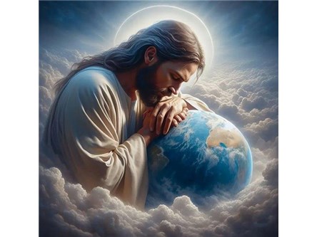 *MALOWANIE po nr. 40x50 cm, Jezus z ziemią