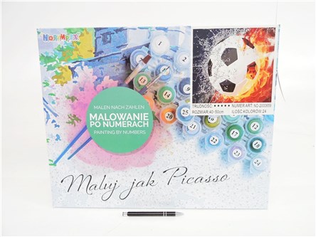 *MALOWANIE po nr., 40x50 cm, Sport piłka