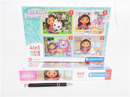 CLEM. PUZZLE 4w1 Koci Domek Gabi    6/