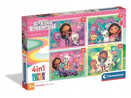 CLEM. PUZZLE 4w1 Koci Domek Gabi