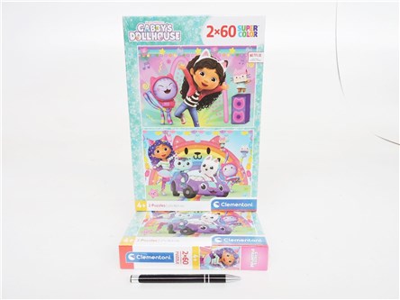 CLEM. PUZZLE 2x60 el. Koci Domek Gabby