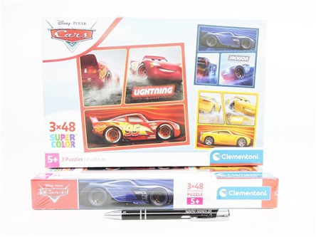 CLEM. PUZZLE 3X48 EL. SQUARE CARS