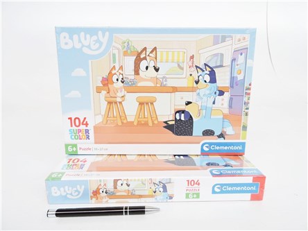 *CLEM. PUZZLE, 104 el.,  BLUEY                  6/