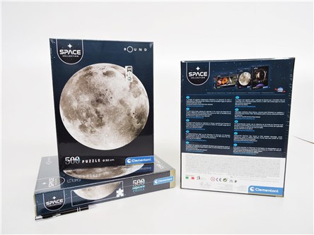 *CLEM. PUZZLE 500 el. okr.SPACE COLLECTION księżyc