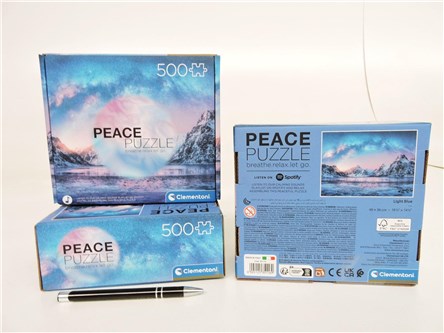 CLEM. PUZZLE 500 el. Peace Collection LIGHT BLUE