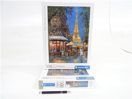 *CLEM. PUZZLE 500 EL HQ Night at the Eiffel Cafe