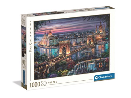 CLEM. PUZZLE 1000 EL HQ Lights of the Danube