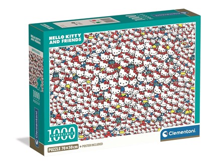CLEM. PUZZLE 1000 EL COMPACT IMPOSSIBLE Hello Kitt
