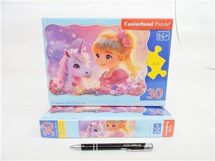 *CAS. PUZZLE 30 el. Księżniczka z Jednorożcem