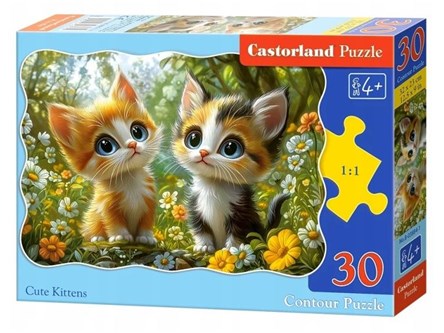 CAS. PUZZLE 30 el.Śliczne kotki