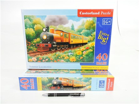 CAS. PUZZLE 40 el. MAXI Lokomotywa w lato