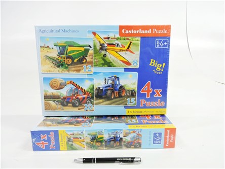 *CAS. PUZZLE 4w1 maszyny rolnicze