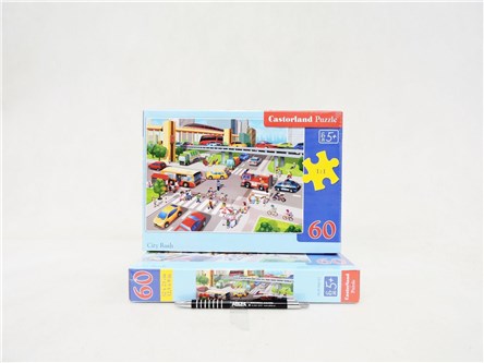 CAS. PUZZLE 60 el. Skrzyżowanie w mieście