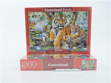 *CAS. PUZZLE 1000 el. Tygrys przy strumieniu