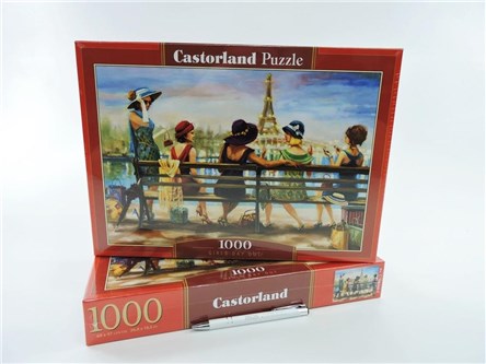 *CAS. PUZZLE 1000 el. Dziewczyny na ławce,kapelusz