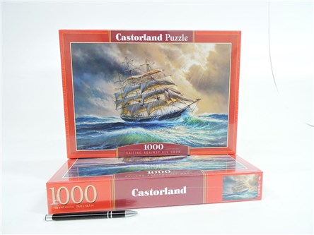 *CAS. PUZZLE 1000 el. Statek na morzu