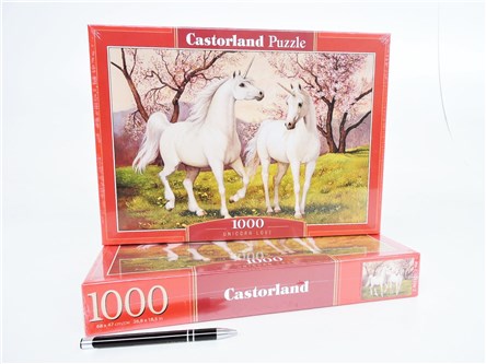 *CAS. PUZZLE 1000 el. Milość jednorożców