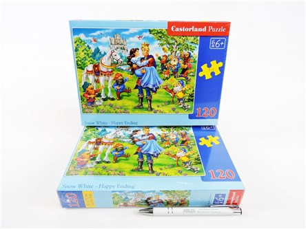 CAS. PUZZLE 120 el. Szczęśliwe zakończenie śnieżki