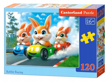 CAS. Puzzle 120 el. Rabbit Racing
