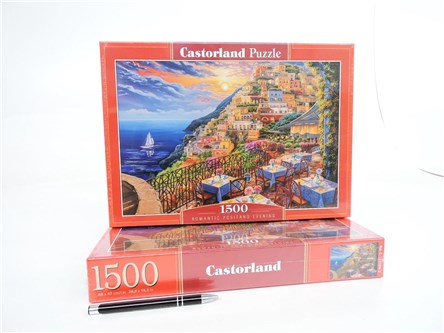 *CAS. PUZZLE 1500 el. Romantyczny wieczór Positano