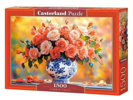 CAS. Puzzle 1500 el. Róże w wazonie