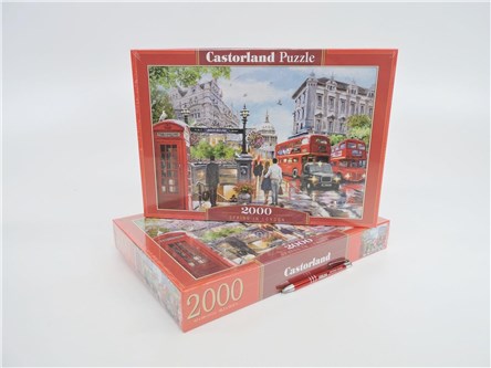 *CAS. PUZZLE 2000 el. Wiosna w Londynie, autobusy