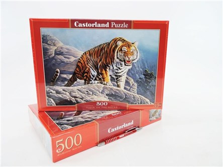 *CAS. PUZZLE 500 el. Tygrys na skałach