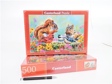 CAS. PUZZLE 500 el. Czas na przekąskę - wiewiórki