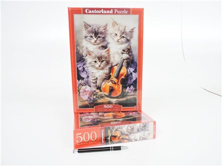 CAS. PUZZLE 500 el. Muzyczne kotki