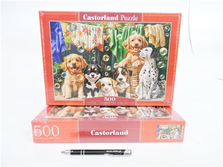 *CAS. PUZZLE 500 el. Szczeniaki i pranie