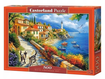 CAS. PUZZLE 500 el.  White Lighthouse Bay