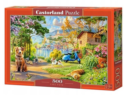 CAS. Puzzle 500 el. Pieski nad jeziorem