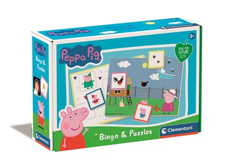 *CLEM. PEPPA PIG , bingo, puzzle, świnka peppa  6/