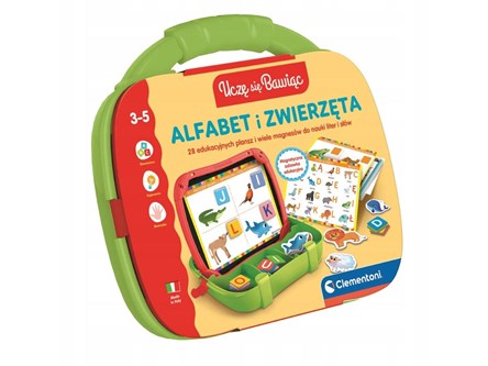 CLEM. EDUKACYJNA WALIZECZKA ALFABET I ZWIERZĘTA